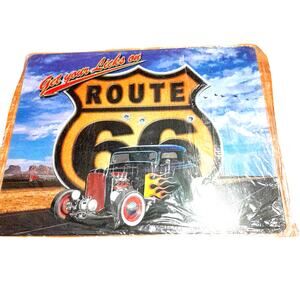 Route 66 Tin Metal Sign America's Mother Road Retro Vintage 16" x 12.5" New